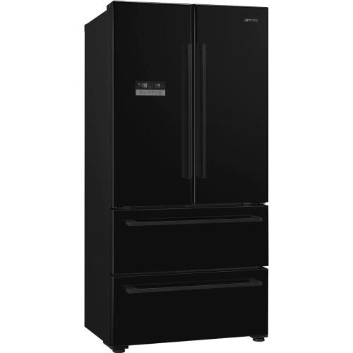 Smeg külmik FQ55FNDE 183cm, 387/152 l, 35dB, elektrooniline juhtimine, must