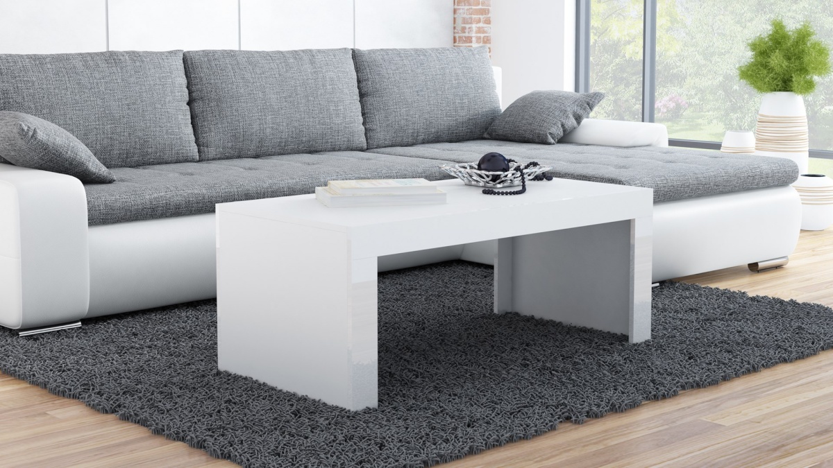 Cama Meble diivanilaud TESS120 BI/BI coffee/side/end table Coffee table Rectangular shape 2 legs