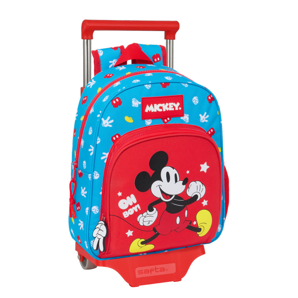 Disney Clubhouse ratastega koolikott Fantastic sinine punane 28x34x10cm