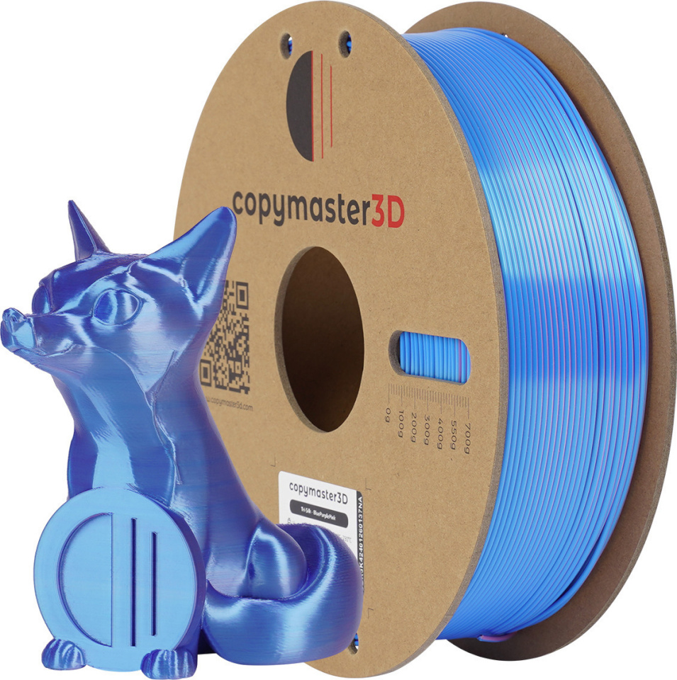 Copymaster3D Tri-Silk 3D printeri niit, 1,75 mm, sinine/lilla/roosa