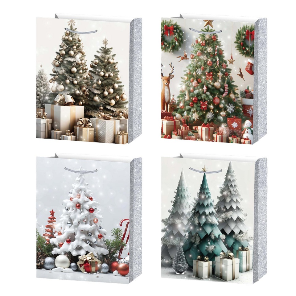 H4Y kinkekott XMAS TREE S, 18x24x8,5cm, mix