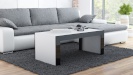 Cama Meble diivanilaud TESS120 BI/CZ coffee/side/end table Coffee table Rectangular shape 2 legs