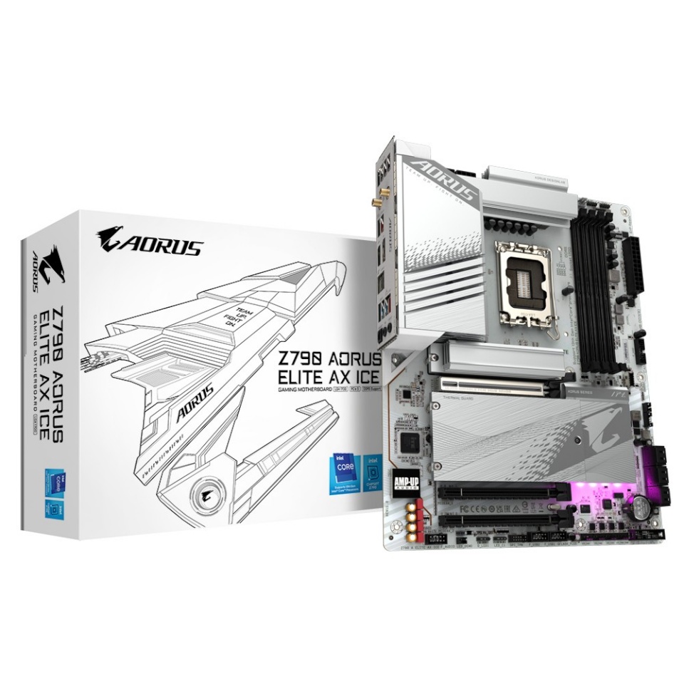 Gigabyte emaplaat Z790 AORUS ELITE AX ICE LGA1700, DDR5, USB/ ATX