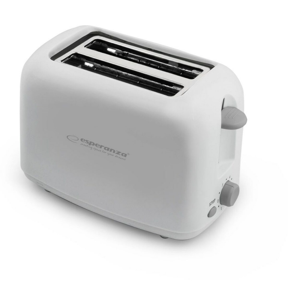 Esperanza röster EKT002 Toaster, valge