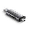 AXAGON mälukaardilugeja CRE-SAC USB Card Reader SD/microSD, USB