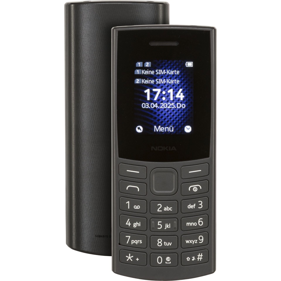 Nokia mobiiltelefon 105 4G (2024) Charcoal