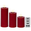 Lumineo Küünal punane Ø 7x19cm