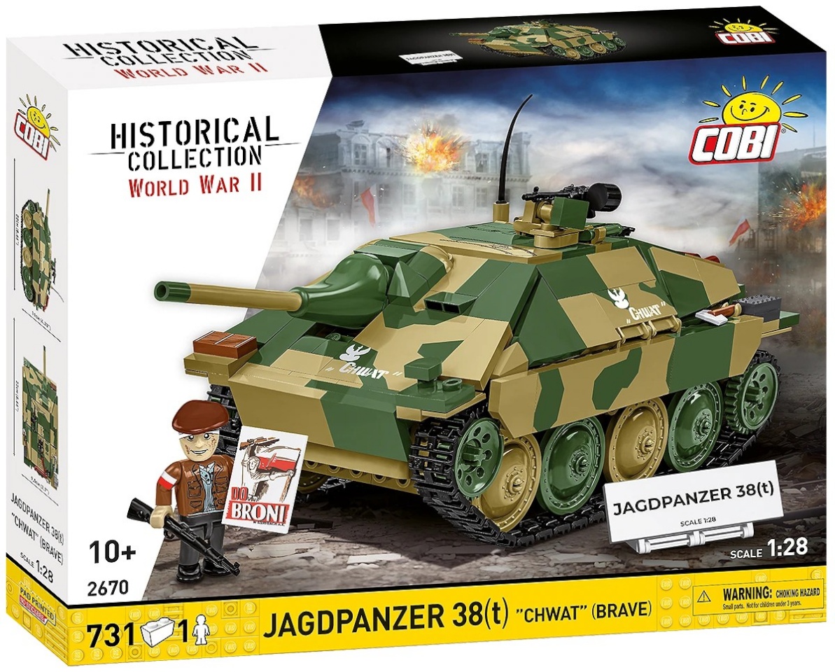 Cobi klotsid Blocks Jagdpanzer 38t Brave 731 pcs