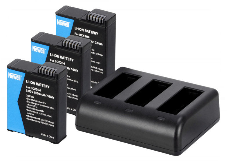 Newell akulaadija SDC-USB-C + 3 Osmo Action 1950mAh akut