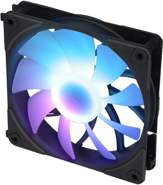 Blackstorm Luna UF120 ARGB PWM, must, 120 mm, 1 tk.