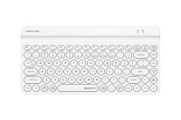 A4Tech klaviatuur Keyboard FStyler FBK30 valge 2.4GHz + BT