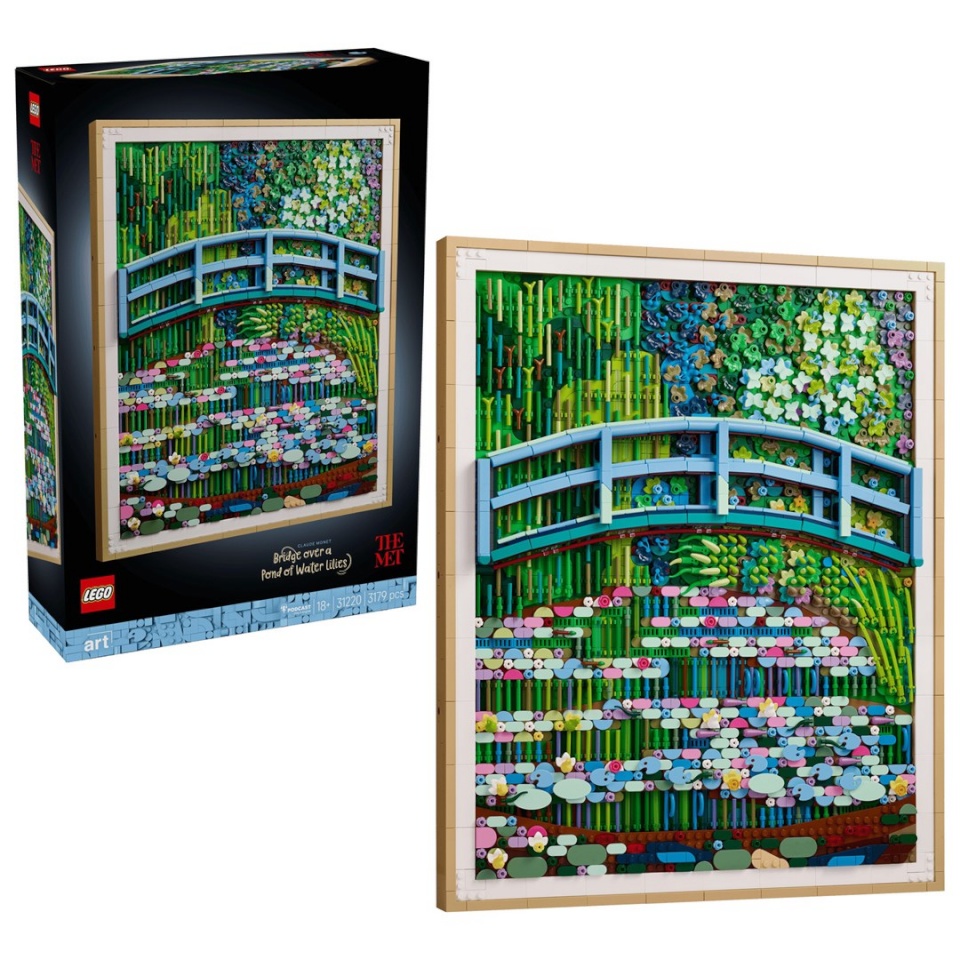 Lego klotsid ART 31220 Claude Monet - Bridge over a Pond of Water Lilies