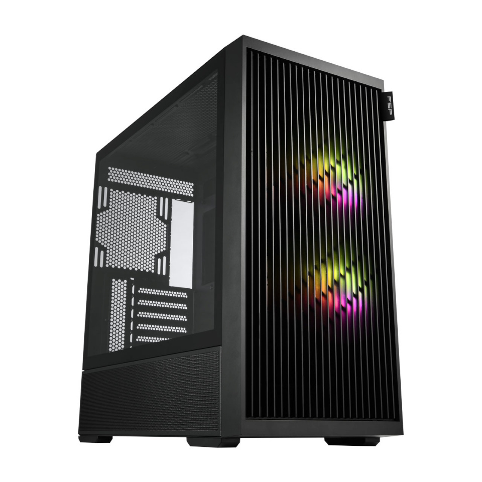 Fortron korpus M330 (must, Tempered Glass)