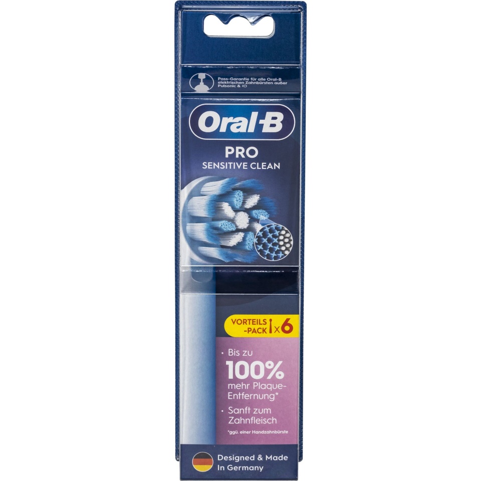 Braun lisaharjad Oral-B Pro Sensitive Clean, 6tk