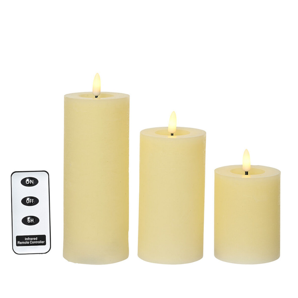 Lumineo Küünal Kreemikas Ø 7x19cm