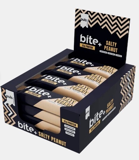 Puls Nutrition proteiinibatoon Bite+ soolane maapähkel, 50 g, 12 tk pakis