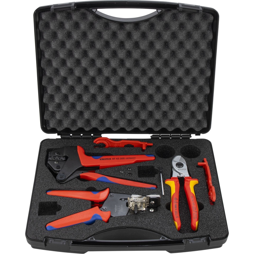 Knipex tööriistakomplekt Toolbox for Photovoltaic MC4