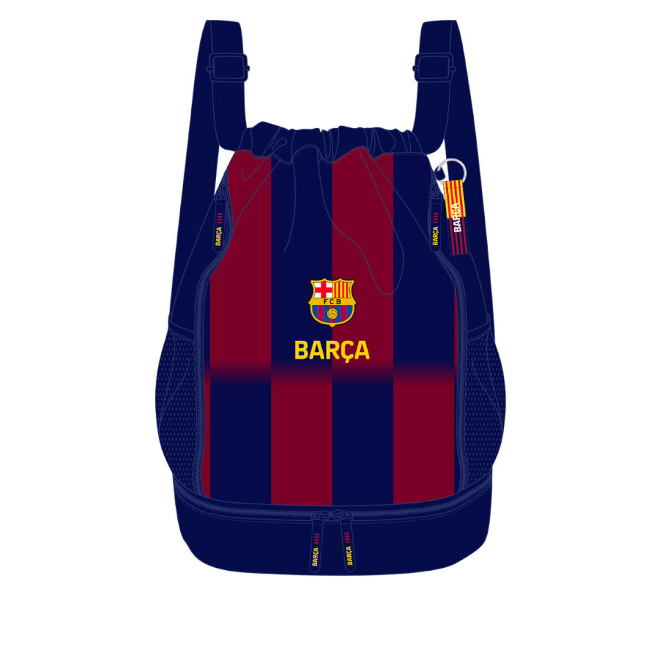 F.C. Barcelona seljakott sinine kastanpruun 35x40x1cm