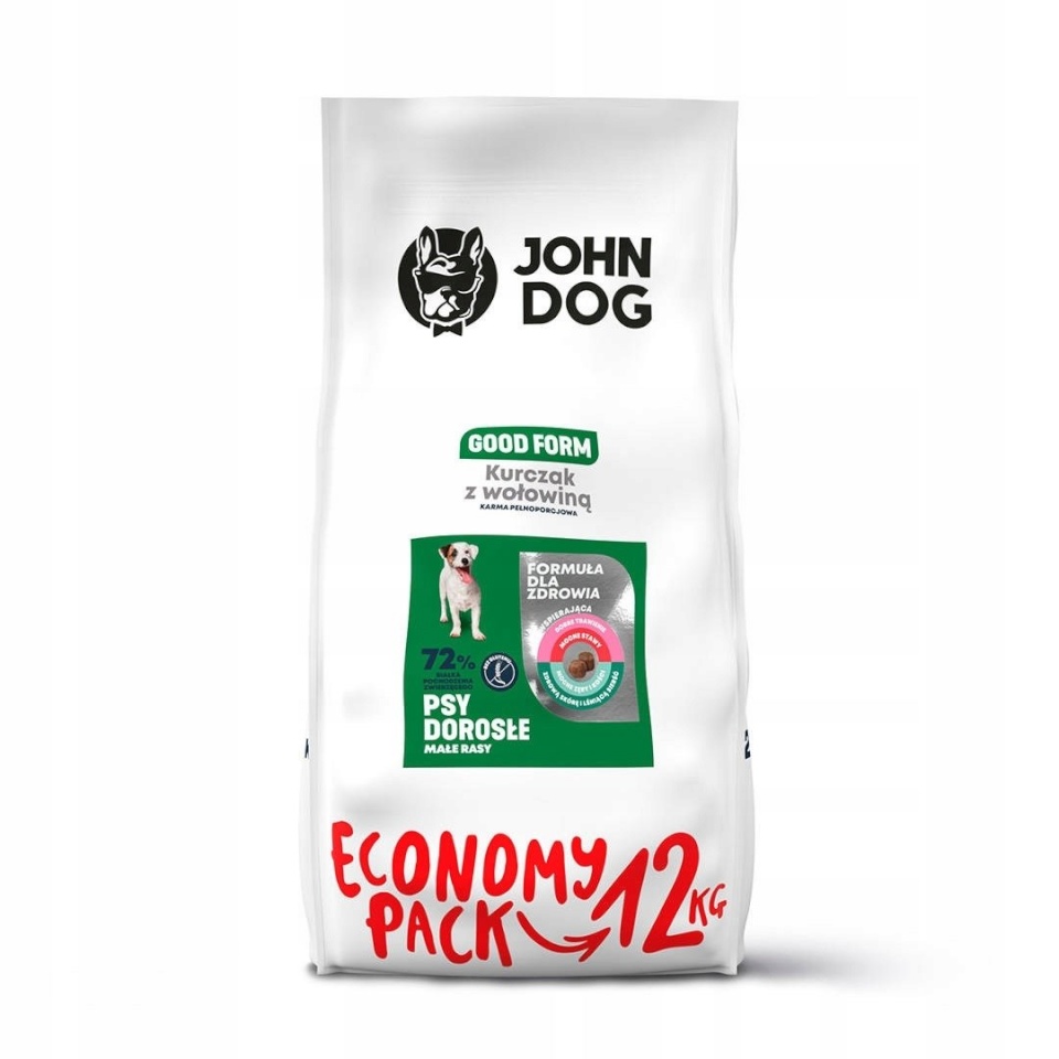 John Dog kuivtoit koerale Good Form Small breeds Chicken with beef - Dry Dog Food- 12kg