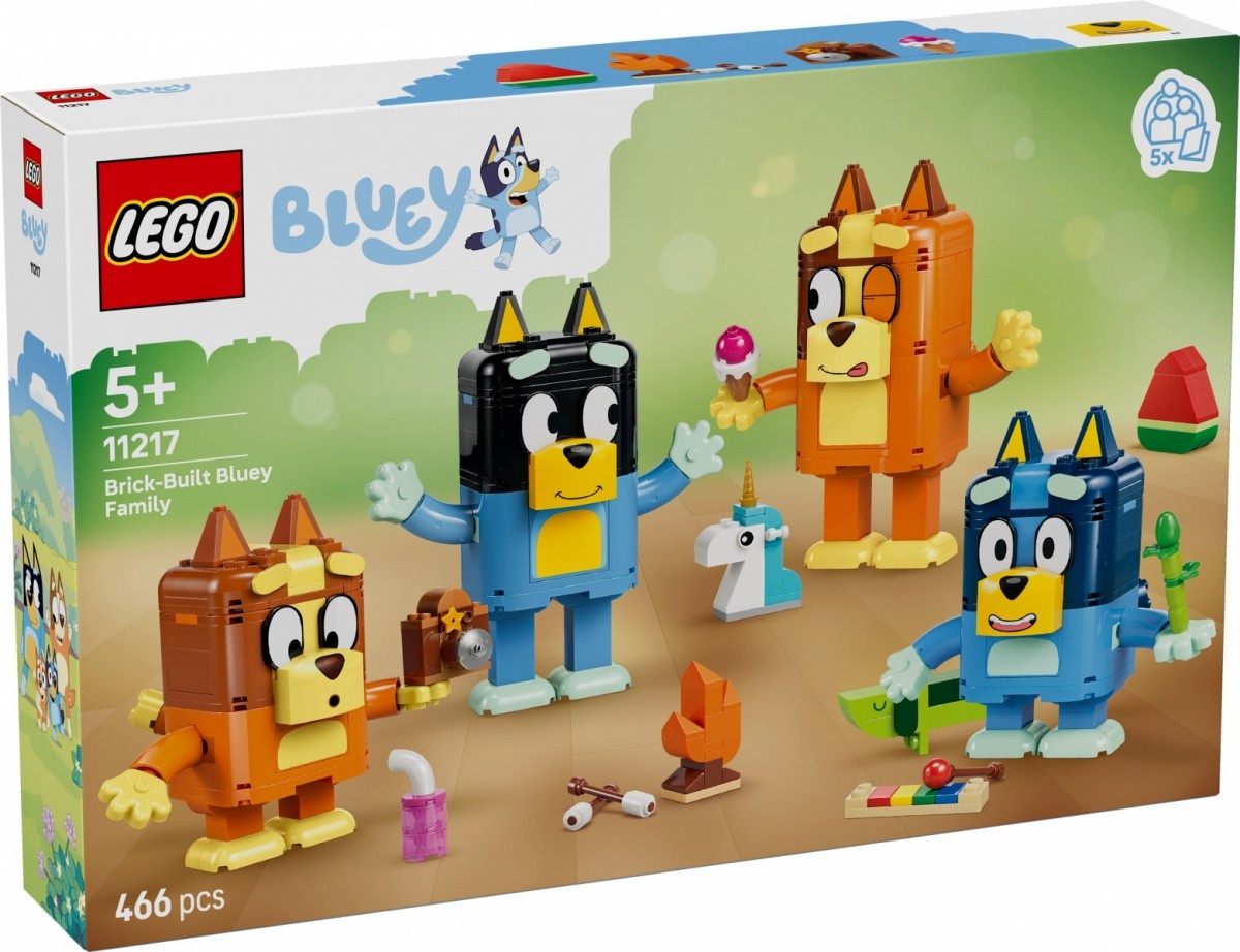 LEGO klotsid 11217 Bluey Blueys Familie aus LEGO Steinen