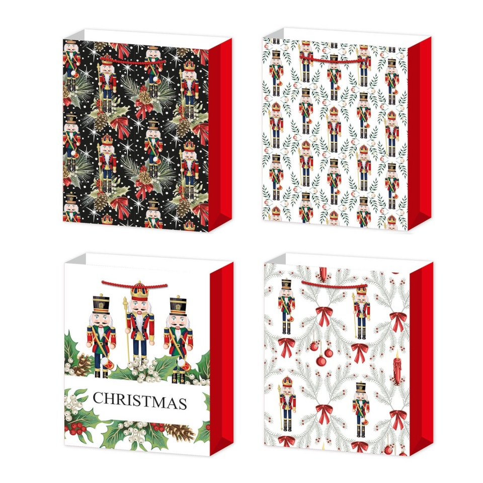H4Y kinkekott XMAS NUTCRACKER L, 31x40x12cm, mix