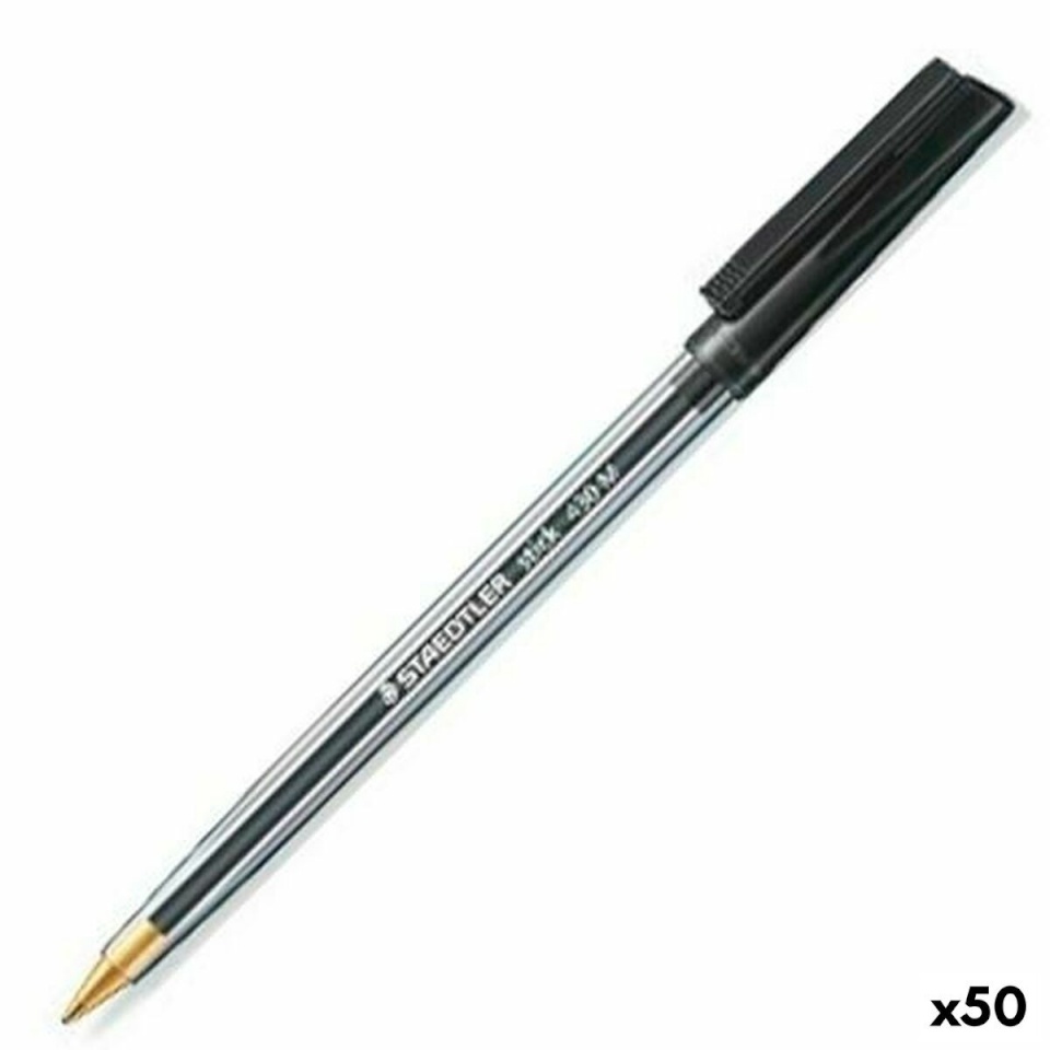 Staedtler pastapliiats Stick 430 must 50tk