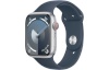 Apple nutikell Watch Series 9 GPS + Cellular 45mm Silver Aluminum Case with Storm Blue Sport Band - S/M