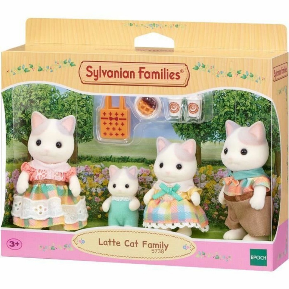 Sylvanian Families nukumaja aksessuaarid 5738 Latte Cat Family