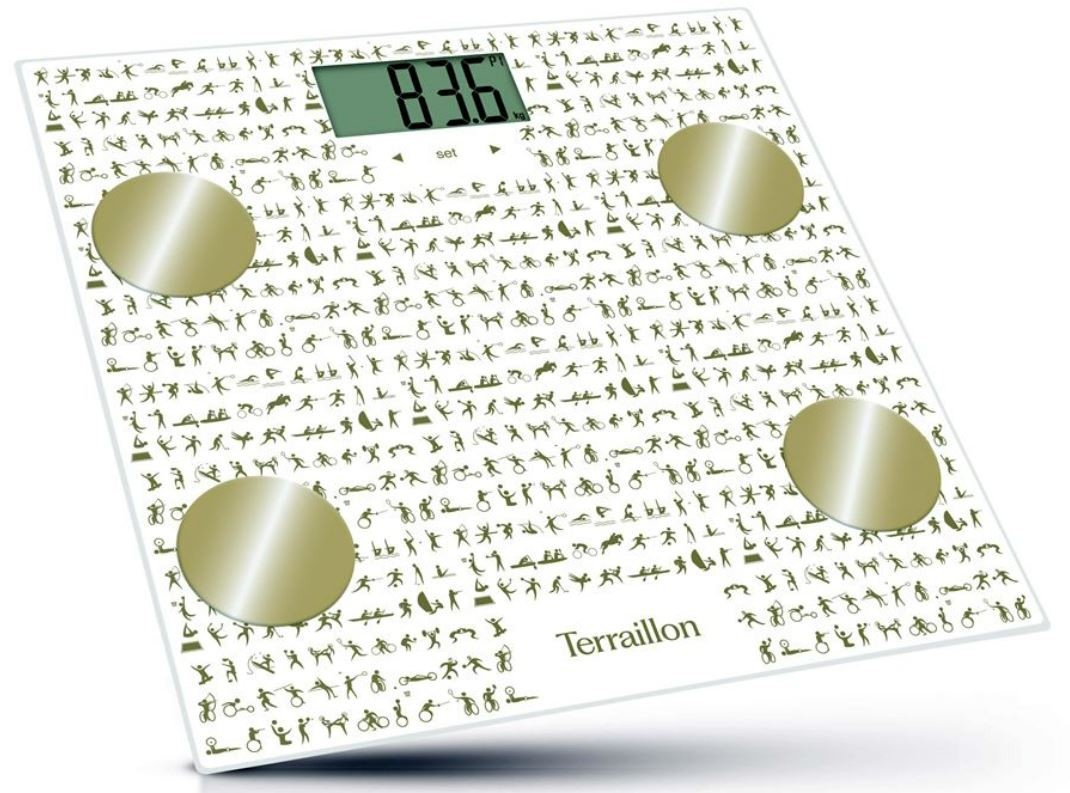Terraillon vannitoakaal Body Athlete Connect Analytical Scale, valge