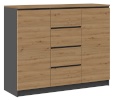 Top E Shop kummut 2D4S ANT/ART BA KPL chest of drawers
