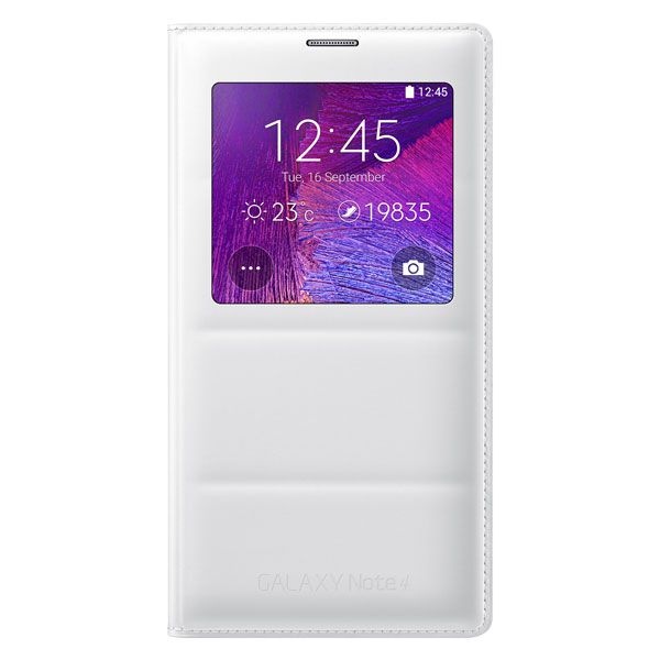 Samsung Galaxy Note 4 kaitseümbris S-View Cover, valge