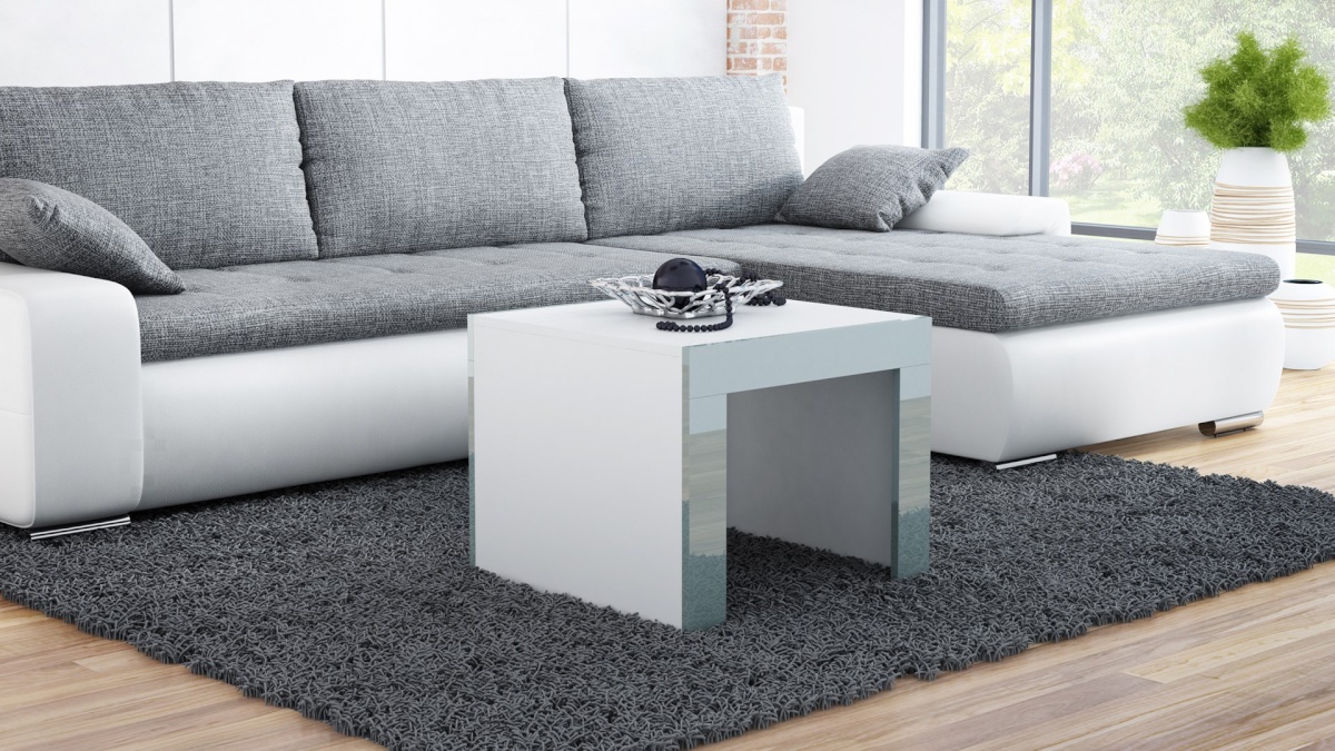 Cama Meble diivanilaud TESS60 BI/SZ coffee/side/end table Coffee table Square shape 2 legs