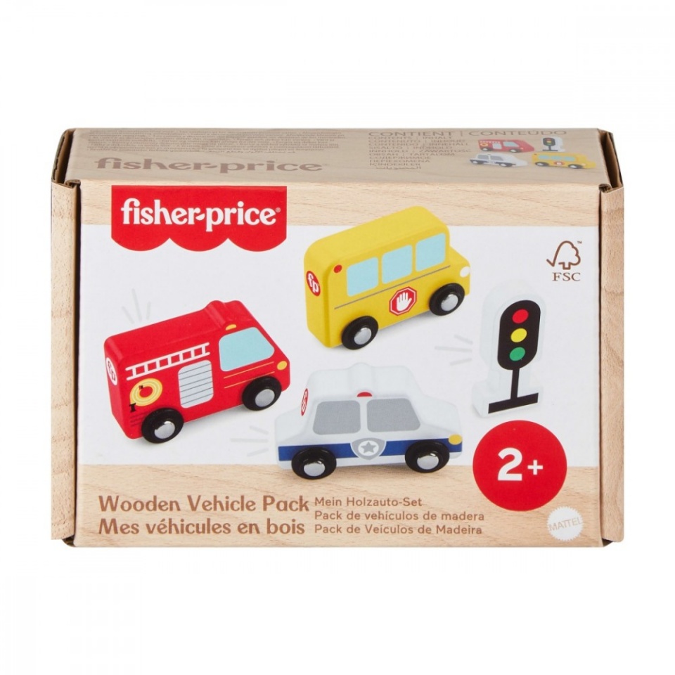 Fisher Price beebide mänguasi Wooden cars kit