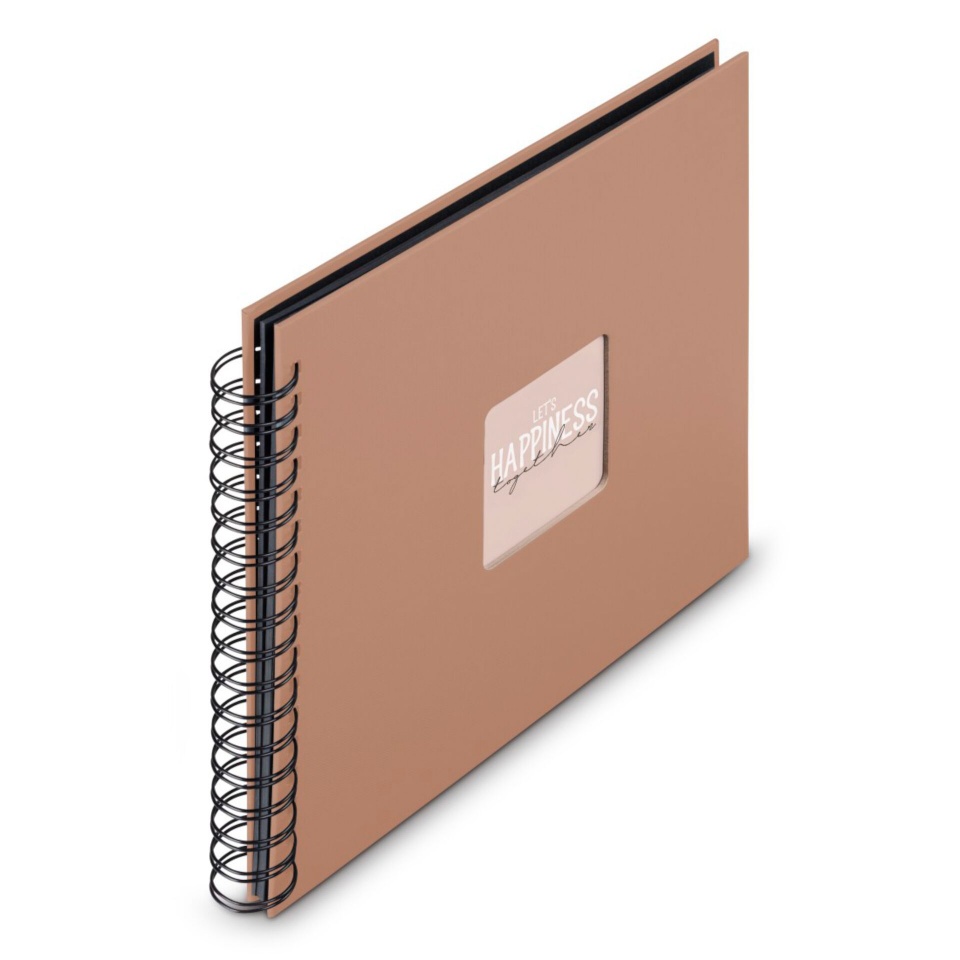 Hama fotoalbum Fine Art Spiral Mousse 28x24 50 schwarze Seiten 9852