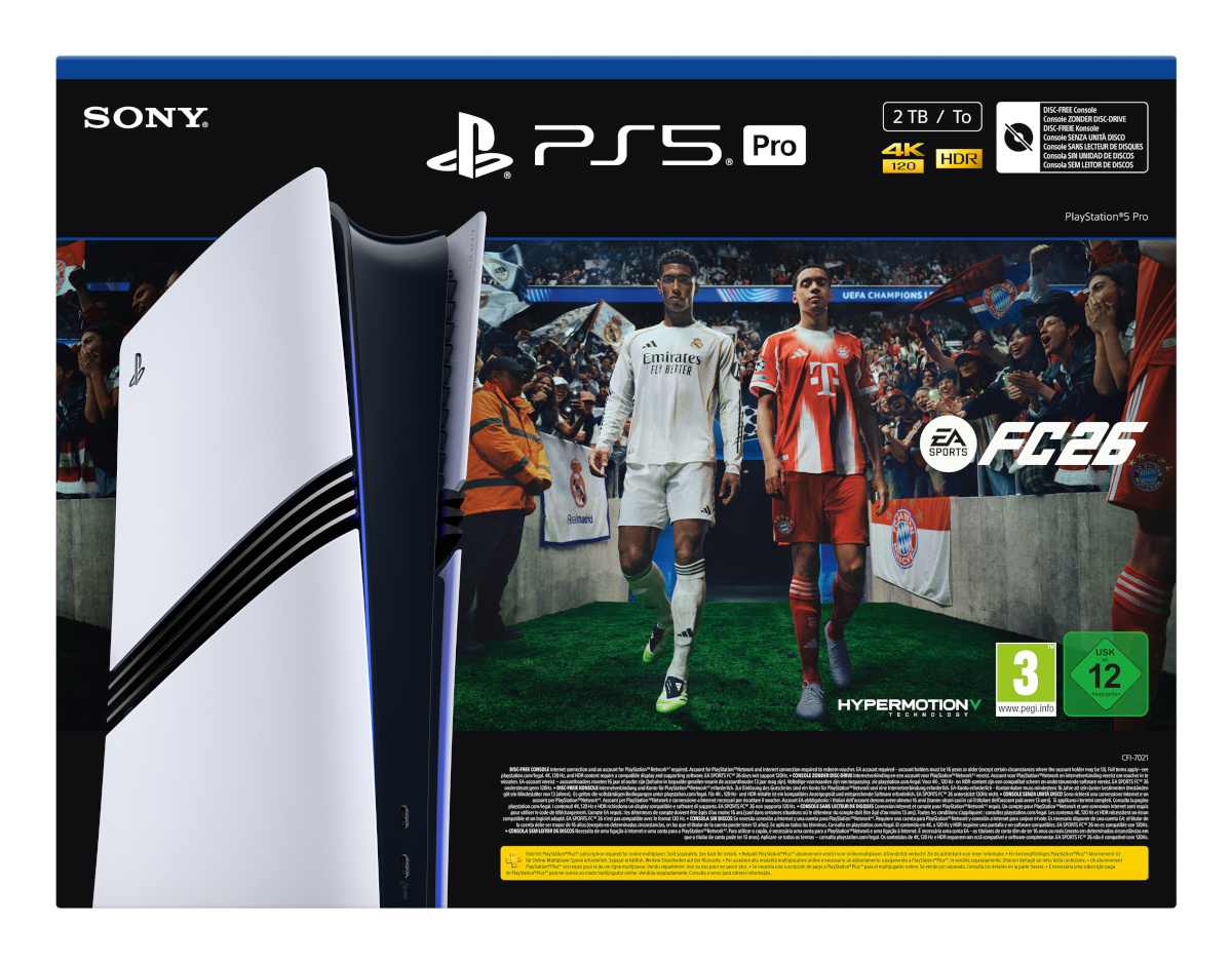 Sony Interactive Entertainment mängukonsool Sony PlayStation 5 Pro 2 TB E-Chassis inkl. FC26 (valge/must)