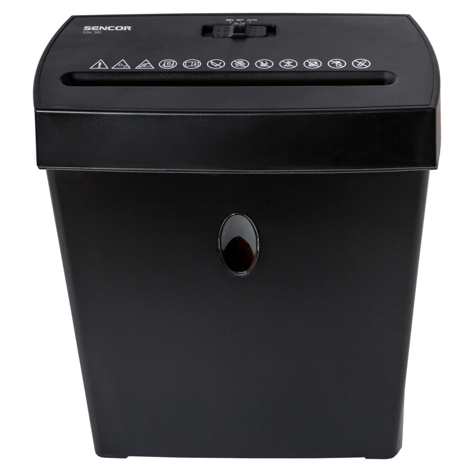 Sencor paberipurustaja SSK361 Paper Shredder, must