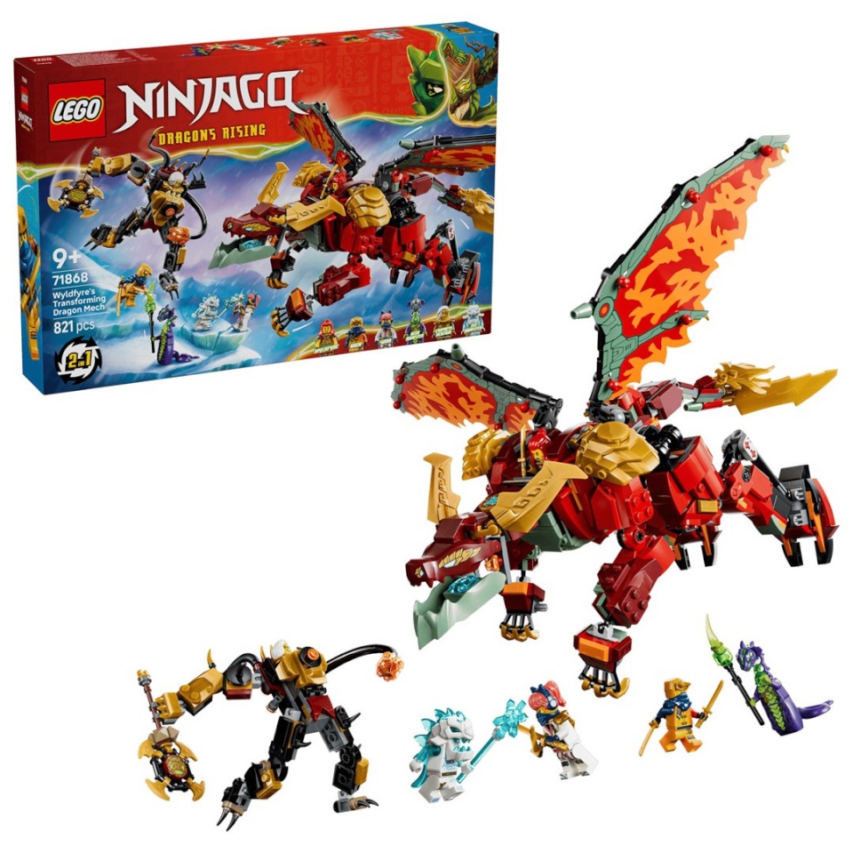 Lego klotsid Ninjago 71868 - Transformujący smoczy mech Wyldfyre