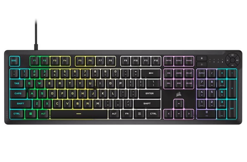 Corsair klaviatuur Mechanical K55 Core RGB must