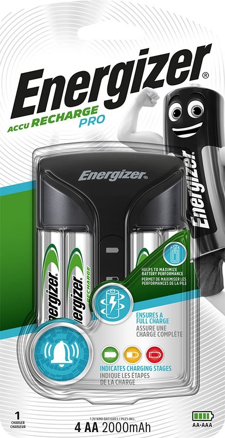 Energizer akulaadija Pro ACU HR6 POW + 2 AA 2000 mAh batteries