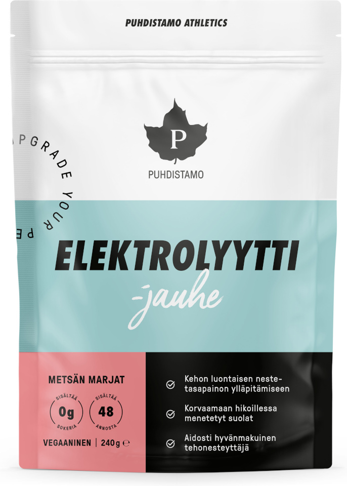 Puhdistamo spordijoogipulber Athletics Electrolyte Forest Berries, 240g