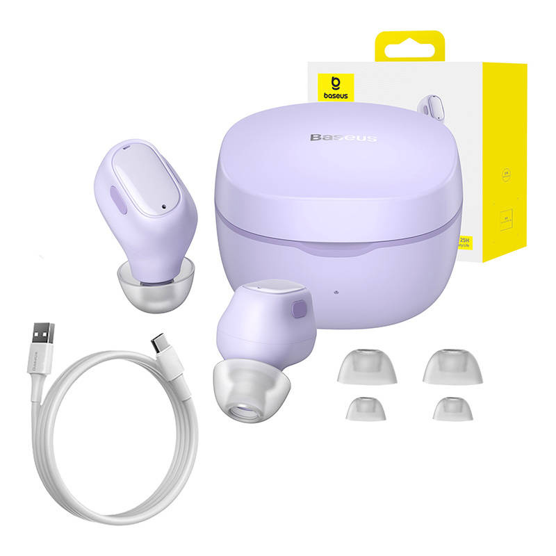 Baseus kõrvaklapid juhtmevaba Bowie WM01lilla