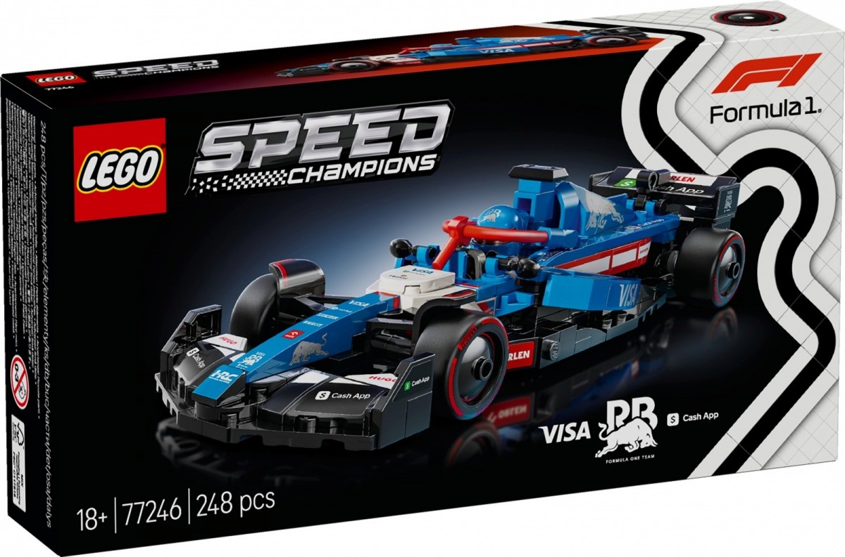 LEGO klotsid 77246 Speed Champions Visa Cash App RB VCARB 01 F1 Rennauto