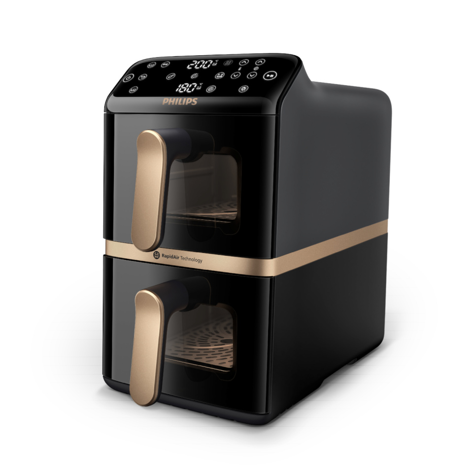 Philips kuumaõhufritüür NA462/70 Series 4000 Stacked Dual Basket Airfryer, 10L, must