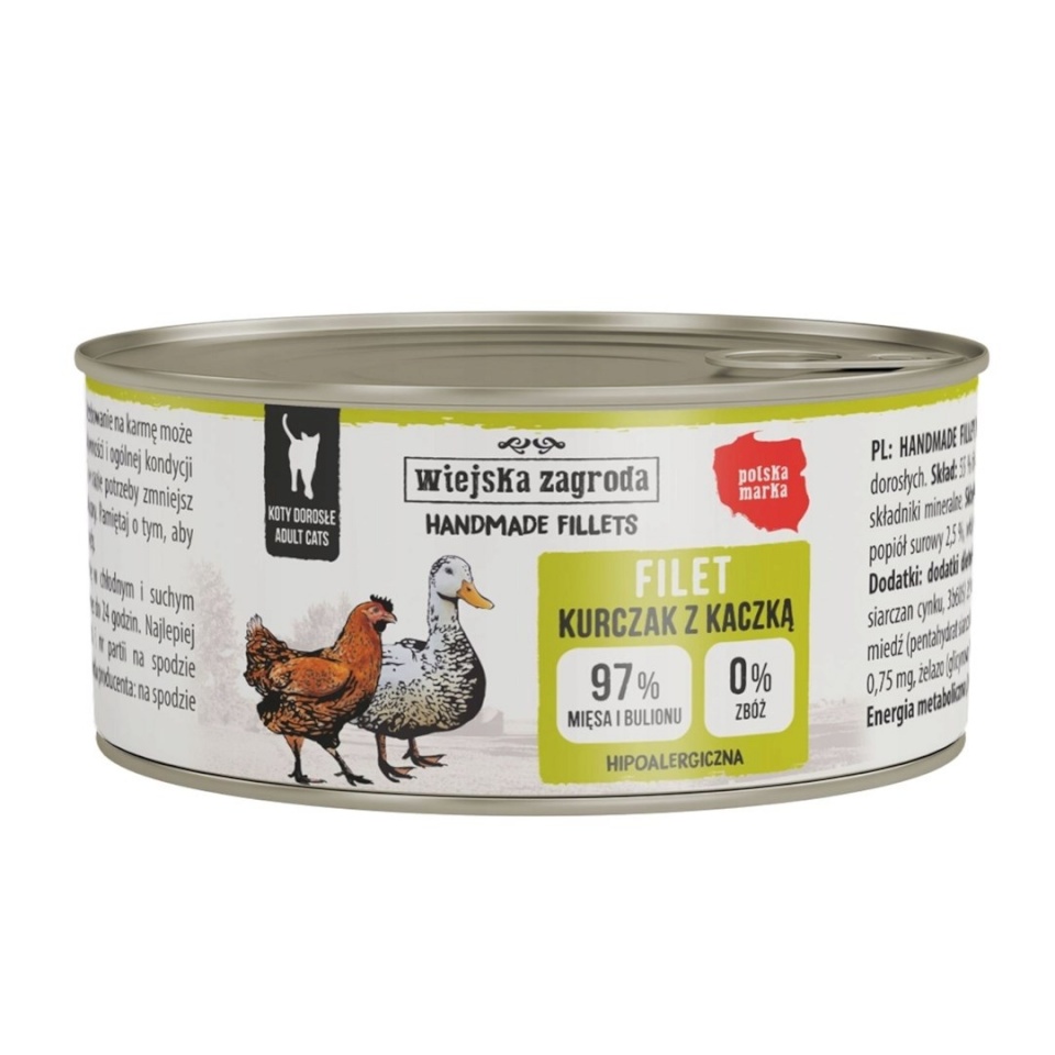 Country Farm kassitoit Handmade Fillets Chicken with Duck, 70g