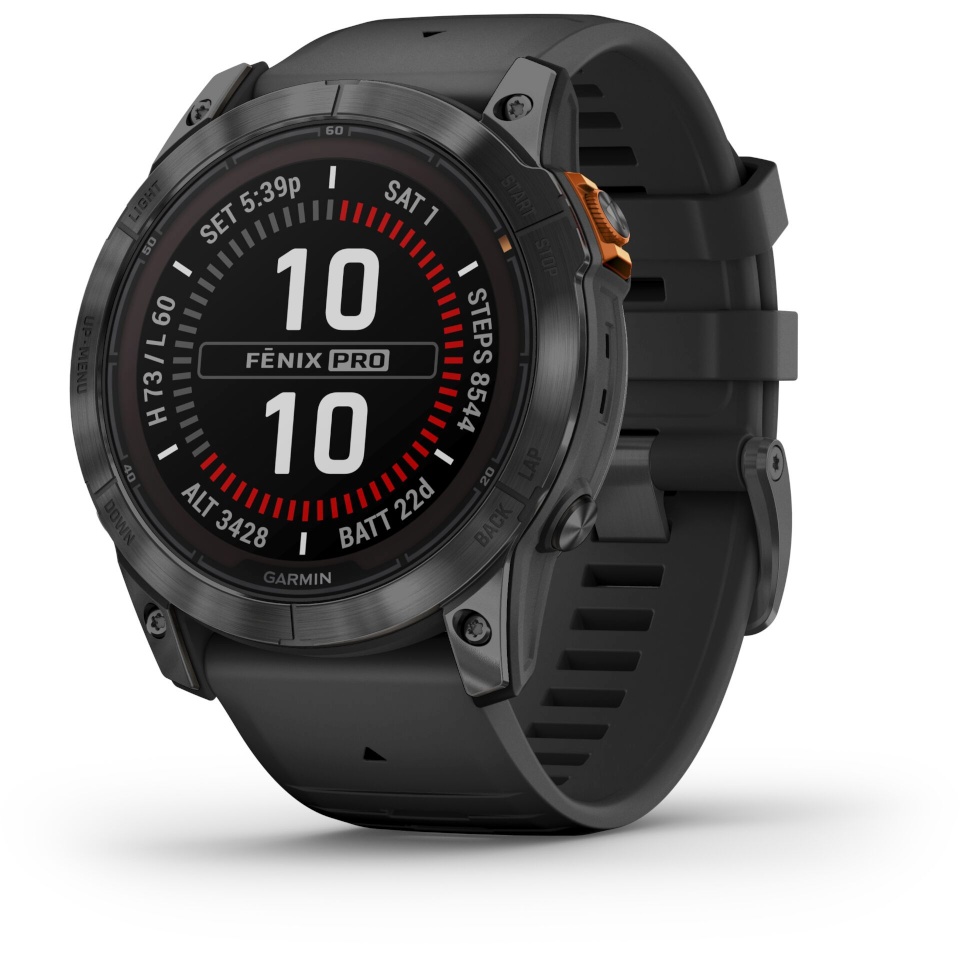 Garmin pulsikell Fenix 7X Pro Solar (26mm) slate hall / must