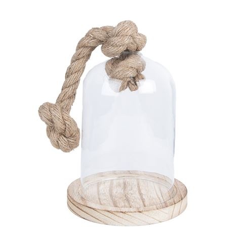Clayre Eef fotomeene 6GL2220 Glass Cloche Transparent 12x19 cm