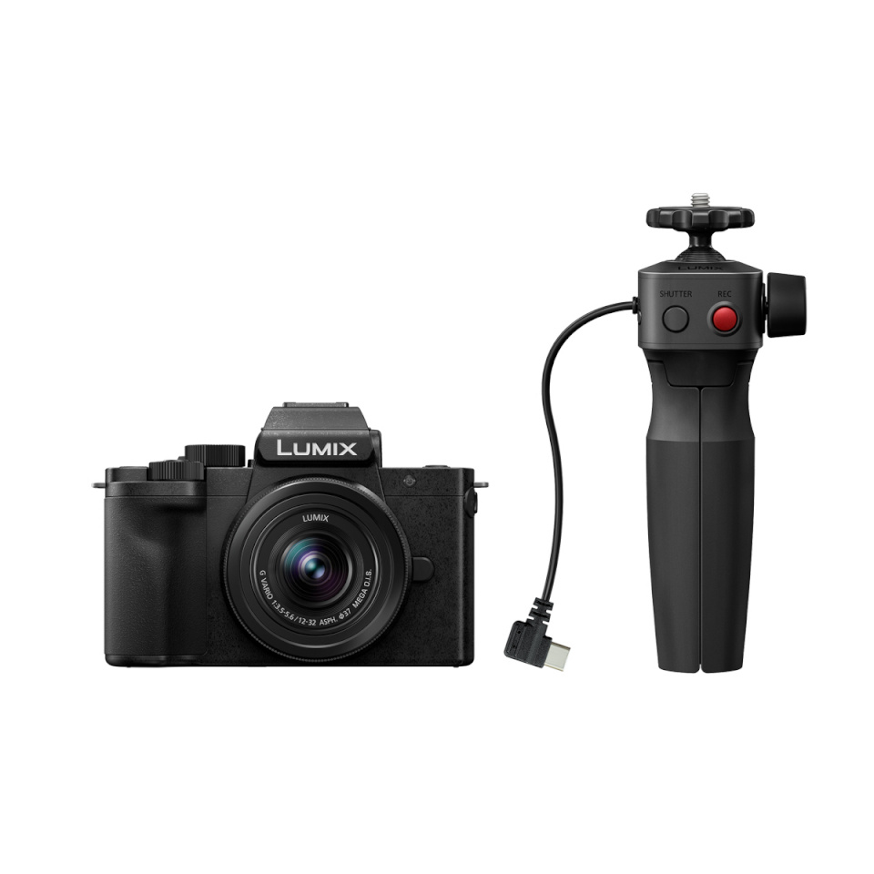 Panasonic Lumix DC-G100D Stativkit+12-32mm. Kamerakit+DMW-SHGR1 Stativgriff