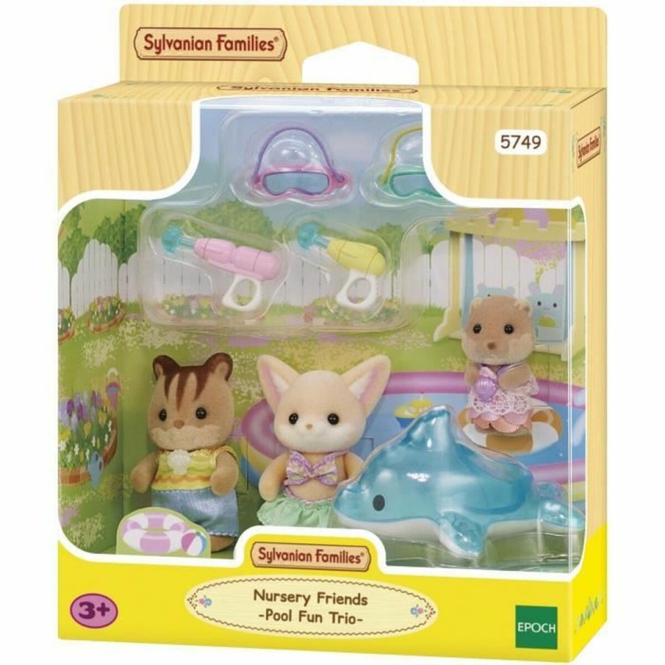 Sylvanian Families nukumaja aksessuaarid 5749 Nursery Friends Pool Fun trio