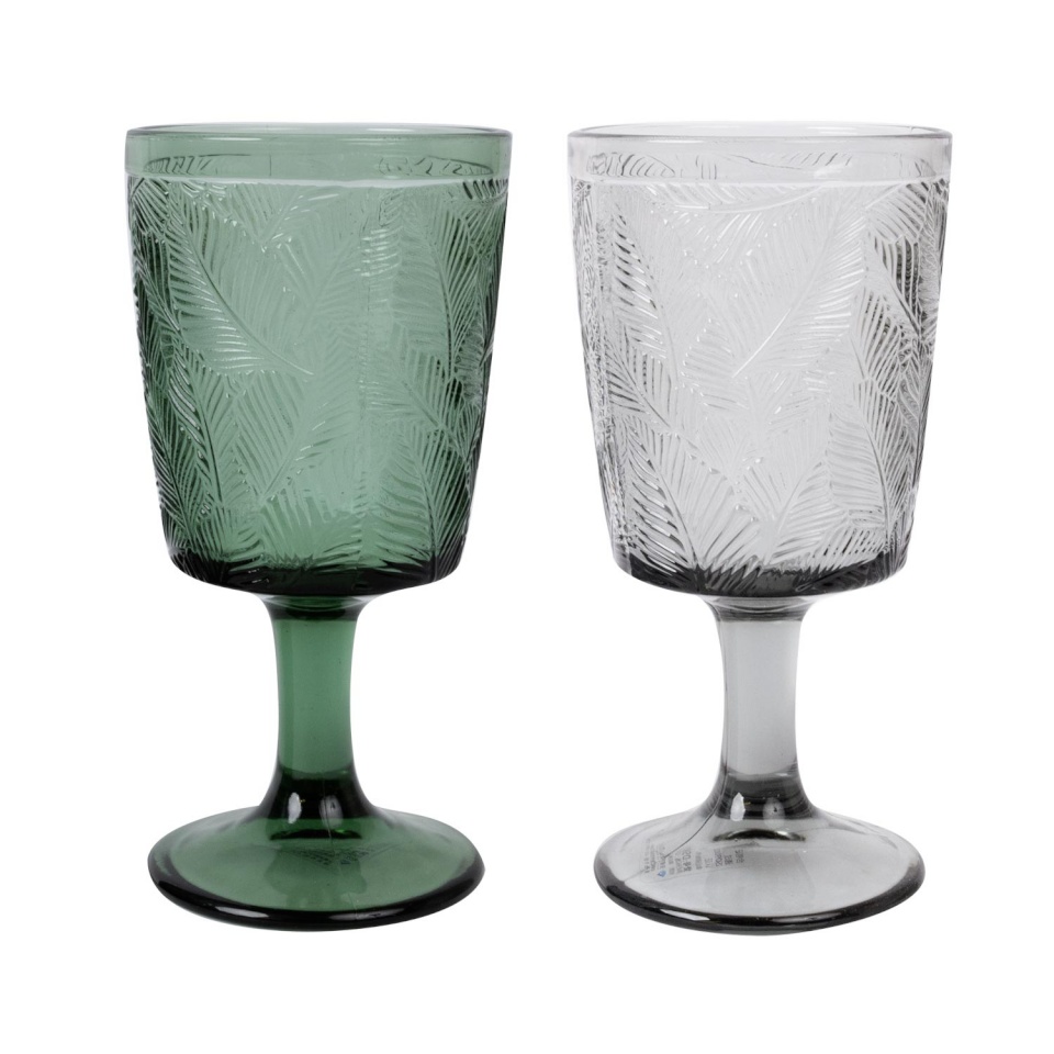 H4Y veinipokaal Leaf, 300ml, mix roheline/hall