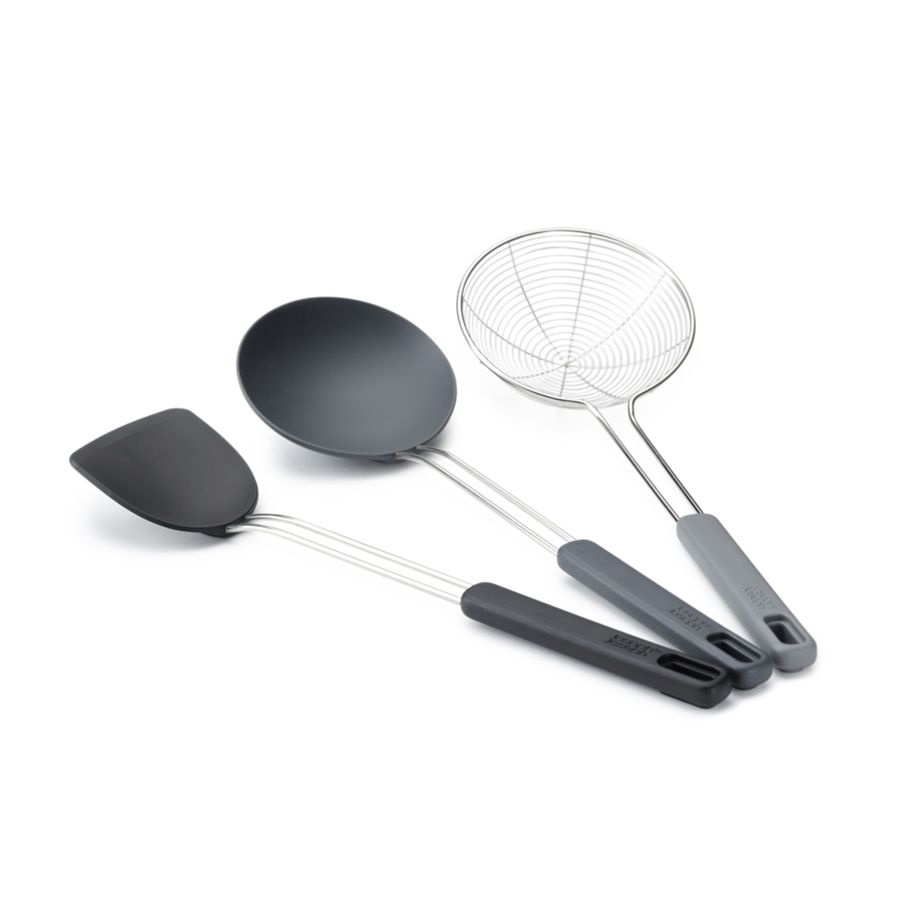 Joseph Joseph köögitarvikud 10576 Nest Fusion Compact 3-Piece Wok Set, must